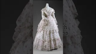 19th century gown 🌸🌸🌸|| Victorian aesthetic || 1800s garment || #shorts #fashion #history #dress