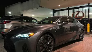 2022 Lexus IS 350 AWD F SPORT  | PERFORMANCE Dual Exhaust  | Start-up and reversing in Garage.