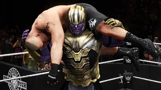 WWE 2K20 - Brock Lesnar vs. Thanos - Digital Comics, Marvel Legends, Epic Battle 💯