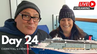 LIVE Day 24 - Transpacific 31 Night Cruise Heading into Alaska