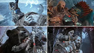 God of War Ragnarok - All Kratos Death Scenes (ALL QTE FAILS)
