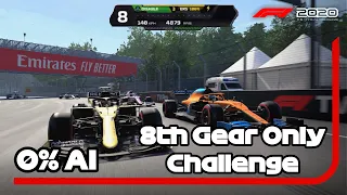 F1 2020: 0% AI vs 8th Gear Only Challenge | REMATCH