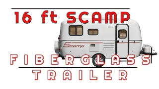 Adorable 16 ft SCAMP Fiberglass Trailer Tour!