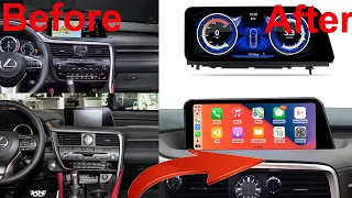 Lexus RX 350 radio upgrade 2016 2017 2018 2019 Android stereo replacement How To Install