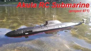 Akula RC submarine