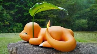 【Pokémon Clay Art】Making Charmander with clay「Life-size」【ポケモン】Pokémon