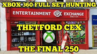 Thetford CEX first ever visit, the final 250, Xbox 360 full set game hunting!