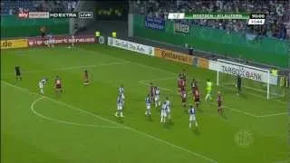 DFB Pokal - Hansa Rostock - 1. FC Kaiserslautern - Letzte Ecke und Konter zum 1:3 durch Fortounis