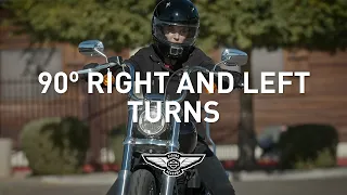 How To Turn a Motorcycle from a Stop | Right & Left Turns | Harley-Davidson Riding Academy
