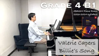 Grade 4 B1 | Valerie Capers - Billie’s Song | ABRSM Piano Exam 2023-2024 | Stephen Fung 🎹