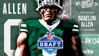 Braelon Allen Highlights, New York Jets | RB 2024 NFL Draft, (Round 4, Pick 34) Wisconsin