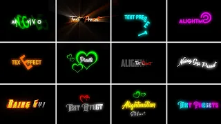 Top 15+ Alight Motion Text Animation Presets