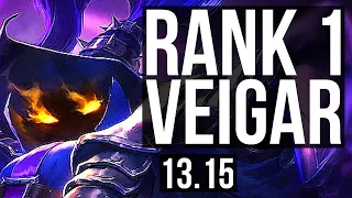 VEIGAR & Vel'Koz vs KAI'SA & Thresh (ADC) | Rank 1 Veigar, 9 solo kills | TR Grandmaster | 13.15