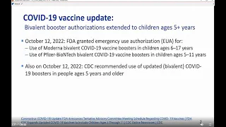 Oct 19, 2022 ACIP Meeting - COVID-19 Vaccines