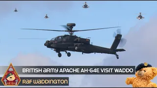 APACHE INVASION • BRITISH ARMY AIR CORPS AH-64 APACHES PAY A VISIT TO RAF WADDINGTON