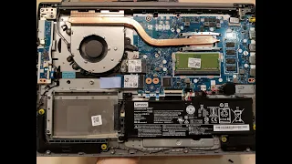 Lenovo IdeaPad S145 disassembly teardown how to upgrade SSD RAM CPU core i5-1035G4 10nm