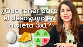 ¿Qué tener para el desayuno en la Dieta 3x1®?