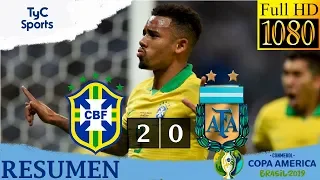 Argentina - Brasil (2019) Resumen Tyc Sports FULL HD