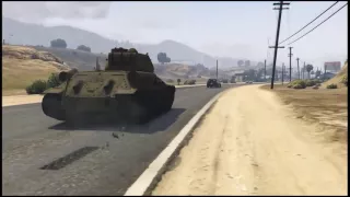 Русский Танк T34 В Grand Theft Auto V