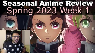 WATCHING EVERY SPRING ANIME | Seasonal Anime Review: Spring 2023 Week 1