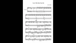 Love Me Like You Do    Ellie Goulding  Sheet Music Piano Cover