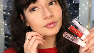 ASMR Lipgloss Application (Kisses, Mouth Sounds, Tapping)