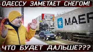 СРОЧНО!!! ОДЕССУ ЗАМЕТАЕТ СНЕГОМ / Зима пришла неожиданно для всех ))) Обзор 24.01.2022