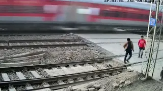 Live train accident caught in camera.