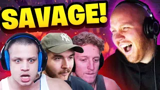 TIMTHETATMAN REACTS TO SAVAGE STREAMER MOMENTS (FAIL COMPILATION)