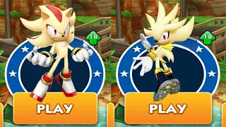 Sonic Dash - Super Shadow vs Super Silver vs All Bosses Zazz Eggman All 67 Characters Unlocked