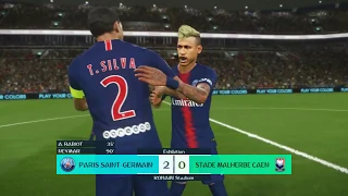 Neymar vs SM Caen | Ligue 1 | Journée 01 | 12 Août 2018 | PES 2018