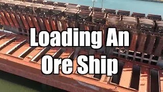 Loading iron ore pellets on Lake Superior Marquette, MI