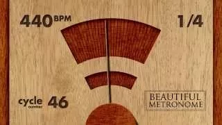 440 BPM 1/4 Wood Metronome HD