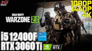 Call of Duty: Warzone 2.0 | i5 12400F + RTX 3060 Ti | 1080p, 1440p, 4K benchmarks!
