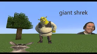 How to build a giant shrek in minecraft