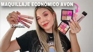 MAQUILLAJE ECONÓMICO DE AVON + LOREAL #parte1