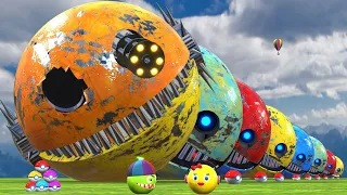 PACMAN VS ROBOT MONSTER PACMAN !!