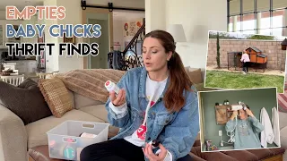Daily Vlog: Bathroom Renovation, Empties, Thrift Finds & Baby Chicks! | Kendra Atkins
