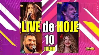 Lives de Hoje Sábado, 10 de Julho - "Gusttavo Lima " -Lista Completa | Tô Na Midia Music