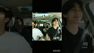 V in Jinny's kitchen|V driving car| #vbts #kimtaehyung #btsarmy #varietyshowkorea #parkseojoon #bts