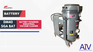 Delfin DM40 SGA BAT - Battery Operated Industrial Vacuum