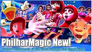 🎶Mickey's PhilharMagic🎺Full 4D Show😎New Coco Scene 4K 3D✨Magic Kingdom Walt Disney World 2023