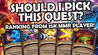 15k Player Rates The QUESTS!! | Hearthstone Battlegrounds