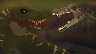 BUCK (Male T-rex) vs SPINOSAURUS (JP3) || Stick Nodes Animations ||