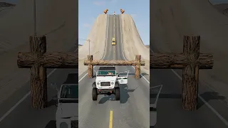 Cars vs Log Trap #1 - BeamNG.Drive