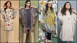 New kaftan dress design | short lawn kaftan kurti designs for girls | short kaftan dress design