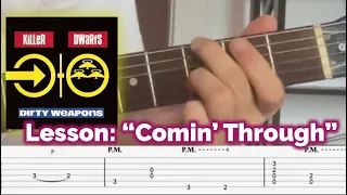 Lesson: Killer Dwarfs (1990) “Comin’ Through” Guitar Lesson W/ Tabs