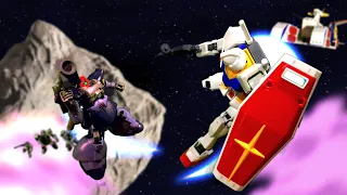 Zeons secret asteroid base: A Gundam stop motion