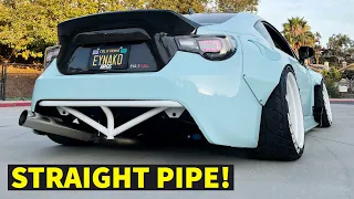 MADE THE LOUDEST FRS EXHAUST IN THE WORLD! (Straight Pipe)