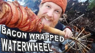 Steak Wrapped In Bacon & Cooked On The Bushcraft Waterwheel (Show Us Your Steak Challenge)